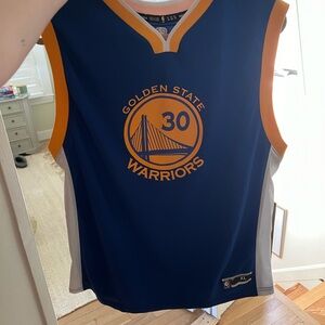 Curry Golden State Warriors Blue and Gold Jersey- Youth size XL bought at Dicks
